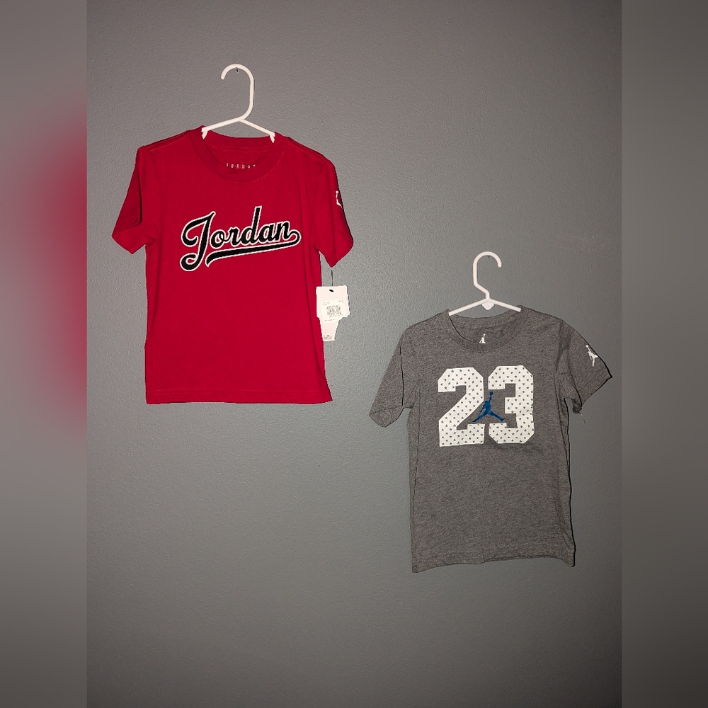 Air Jordan youth t-shirt bundle size small and medium 5/6 one new with tags.
